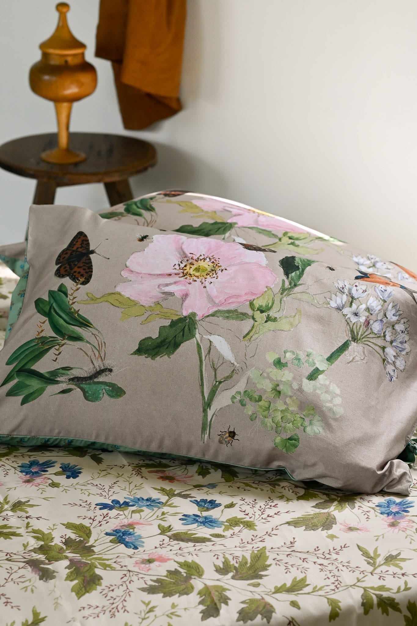 Springtime pillowcase set in organic cotton