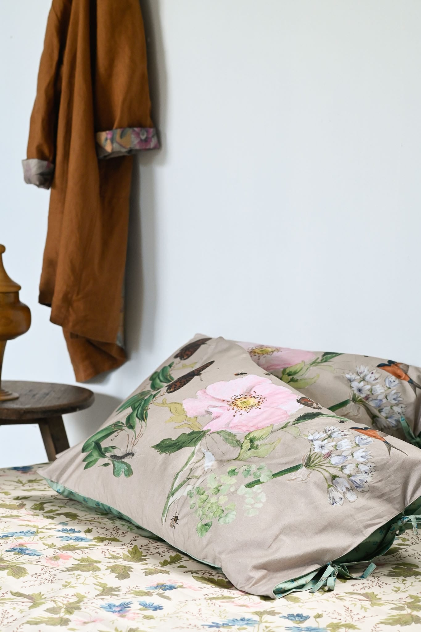 Springtime pillowcase set in organic cotton