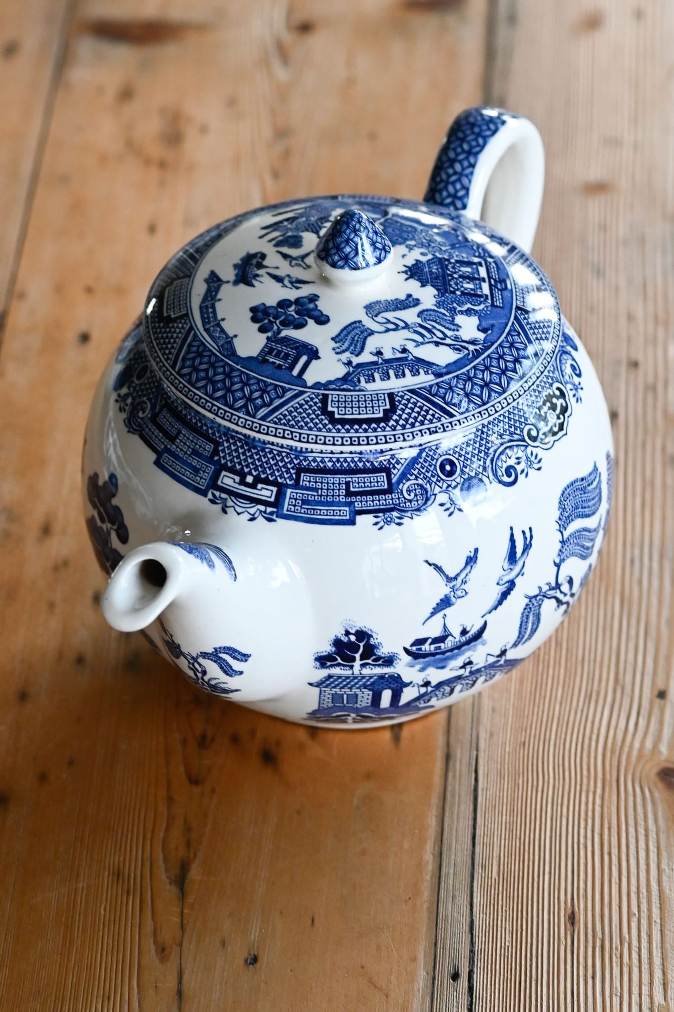 Johnson Bros Willow Pattern Teapot