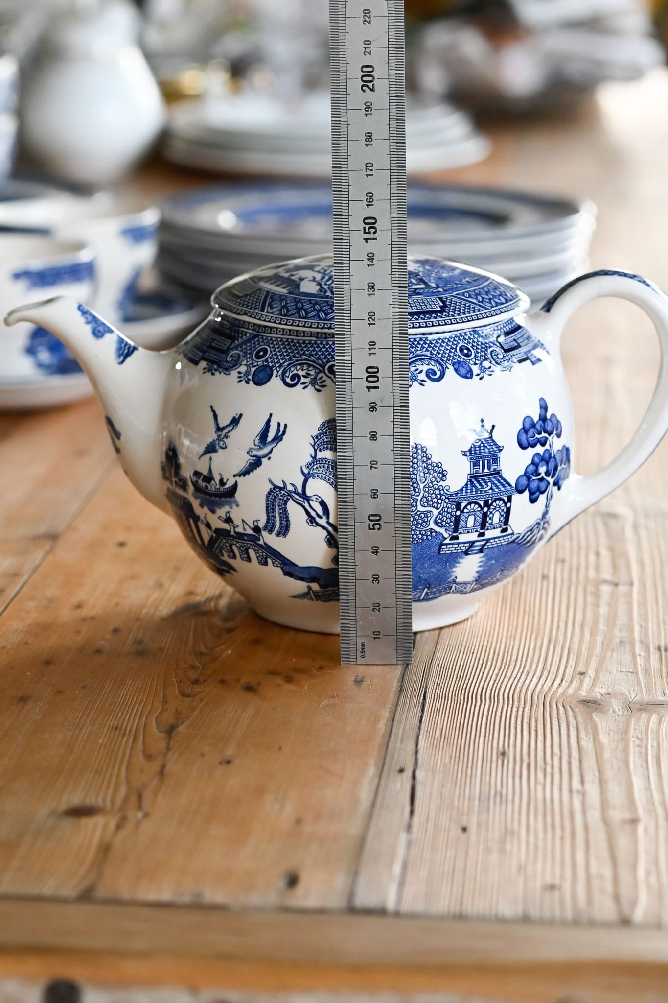 Johnson Bros Willow Pattern Teapot