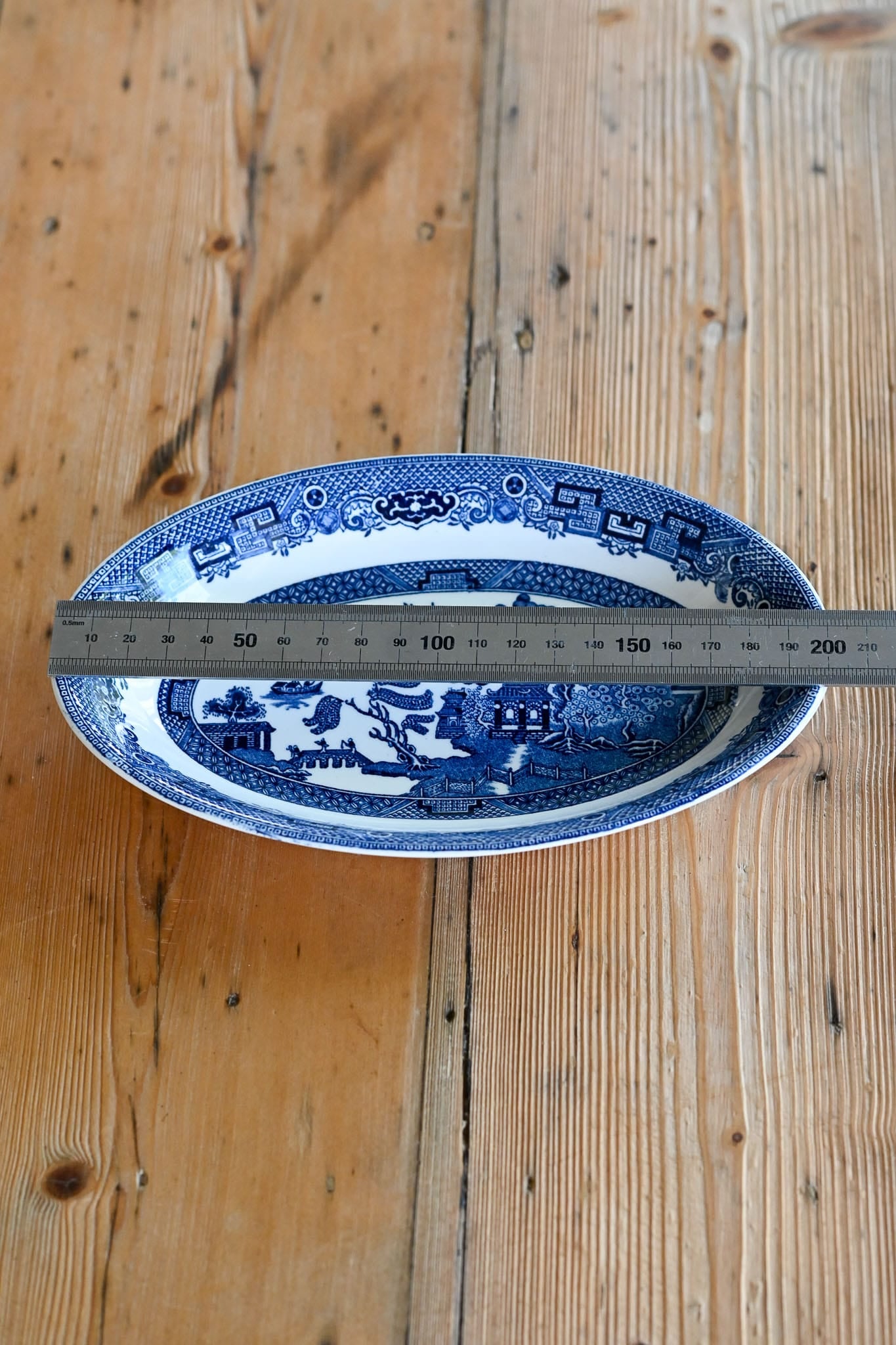 Johnson Bros Willow Pattern smaller oval serving bowl