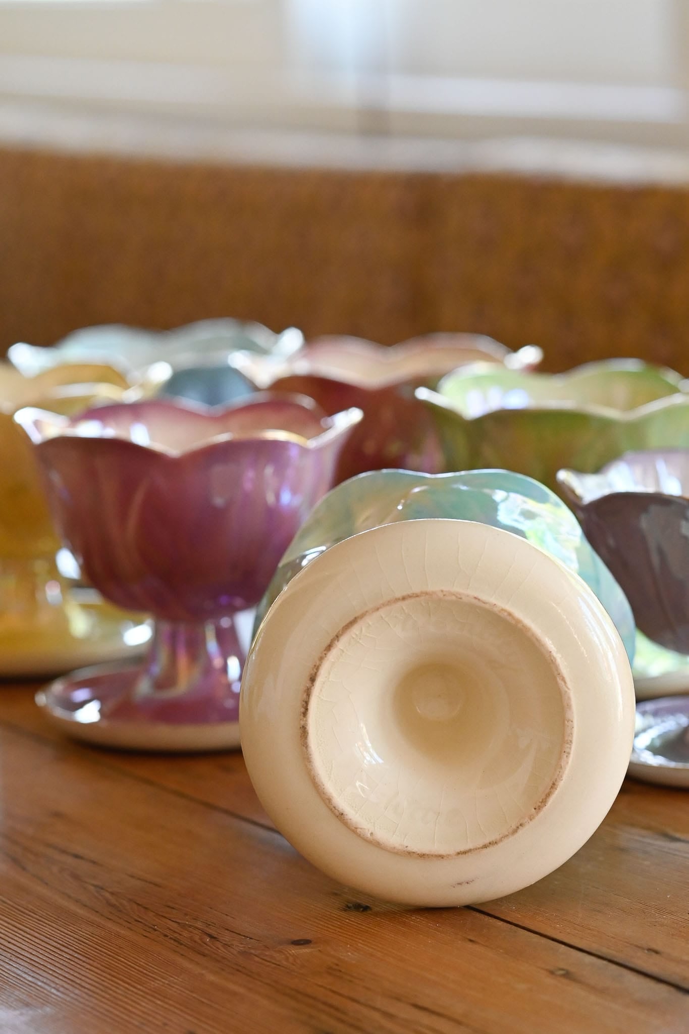 Vintage Wembley Ware lustreware Sundae Bowls set of 5