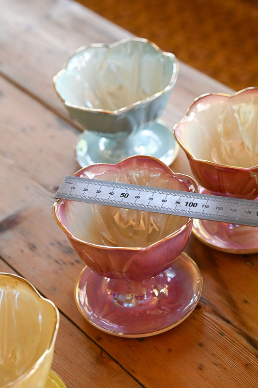 Vintage Wembley Ware lustreware Sundae Bowls set of 5