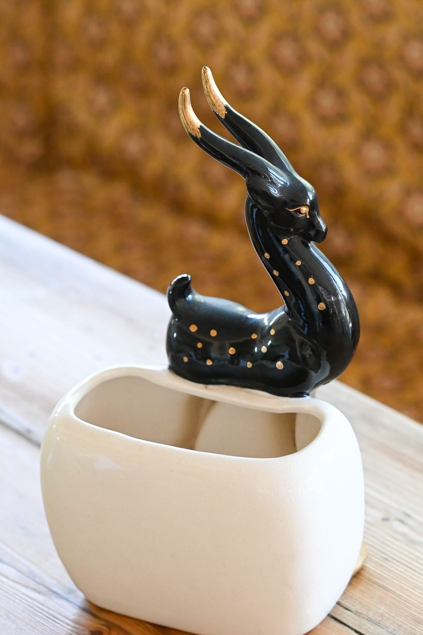 Vintage MCM Gazelle ceramic planter