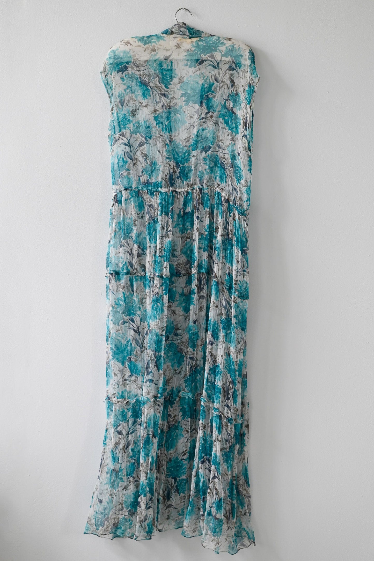 Preloved vintage Lee Mathews silk wrap dress