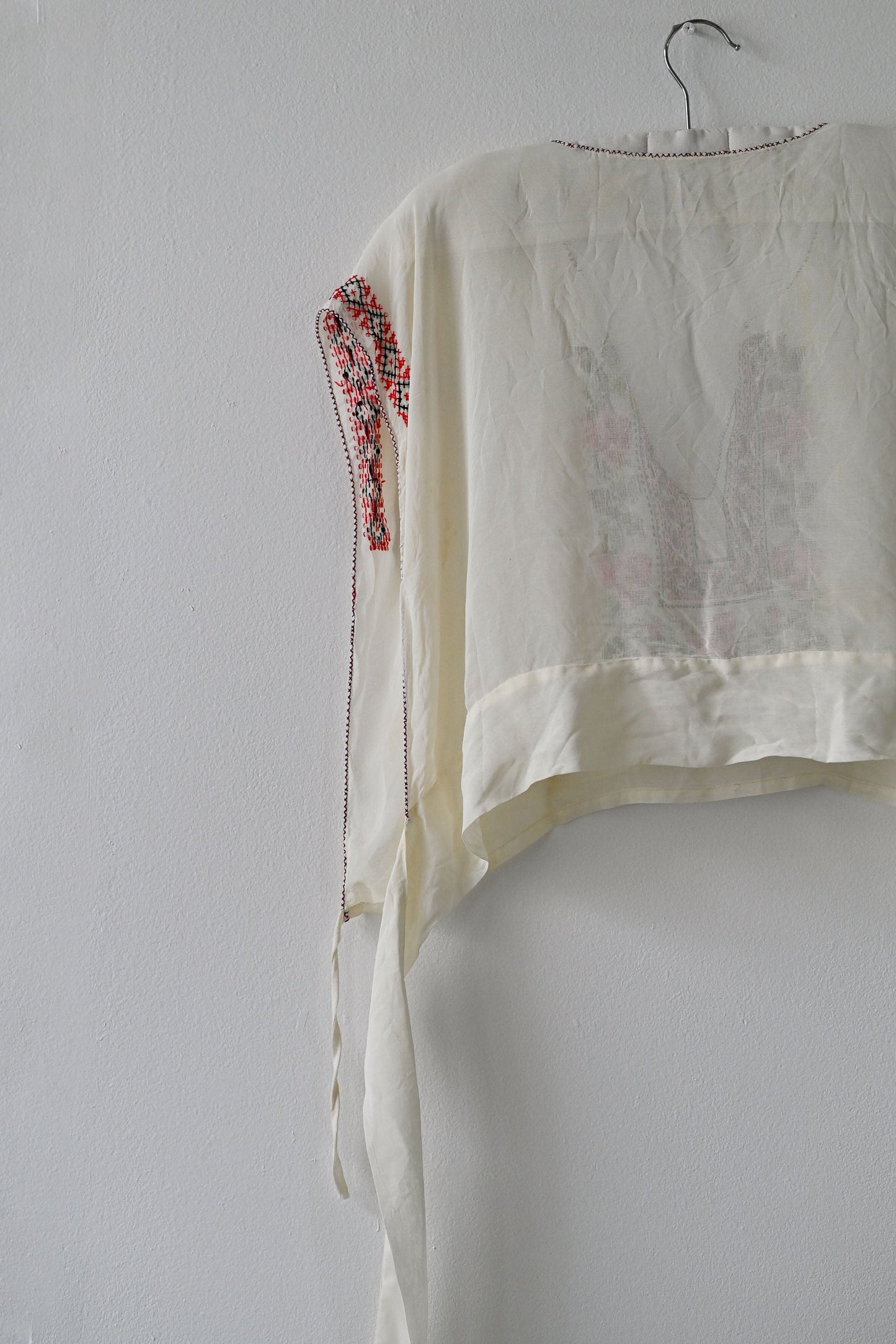 Vintage hand embroidered tabard top