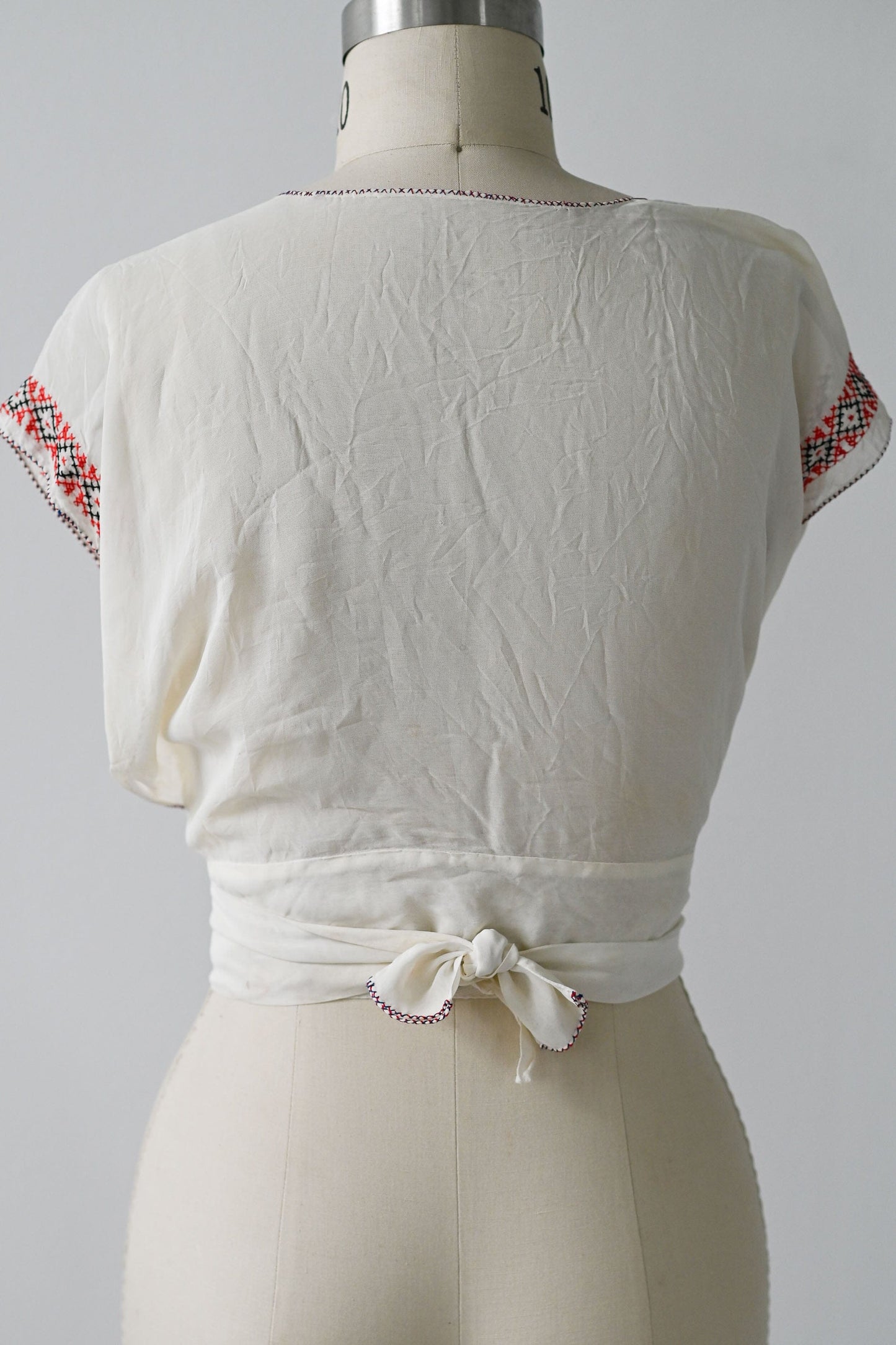 Vintage hand embroidered tabard top