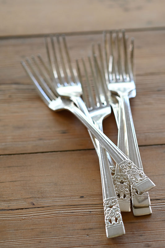 Oneida Community "Coronation" salad forks set of 6