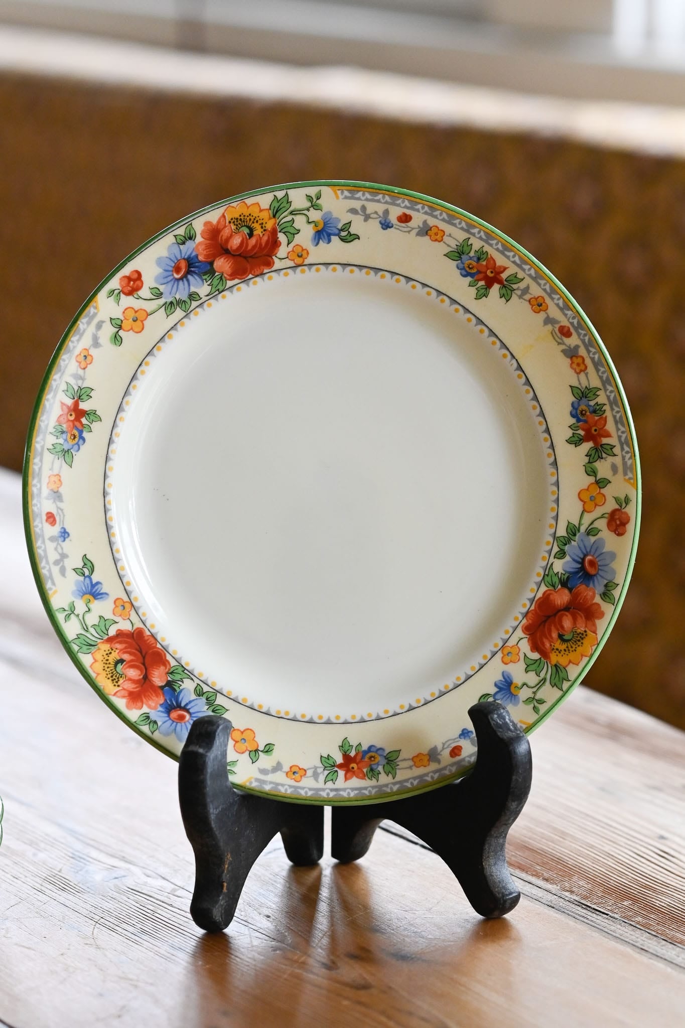 Vintage rare Paragon England (By Appointment) yellow floral side plates x 6