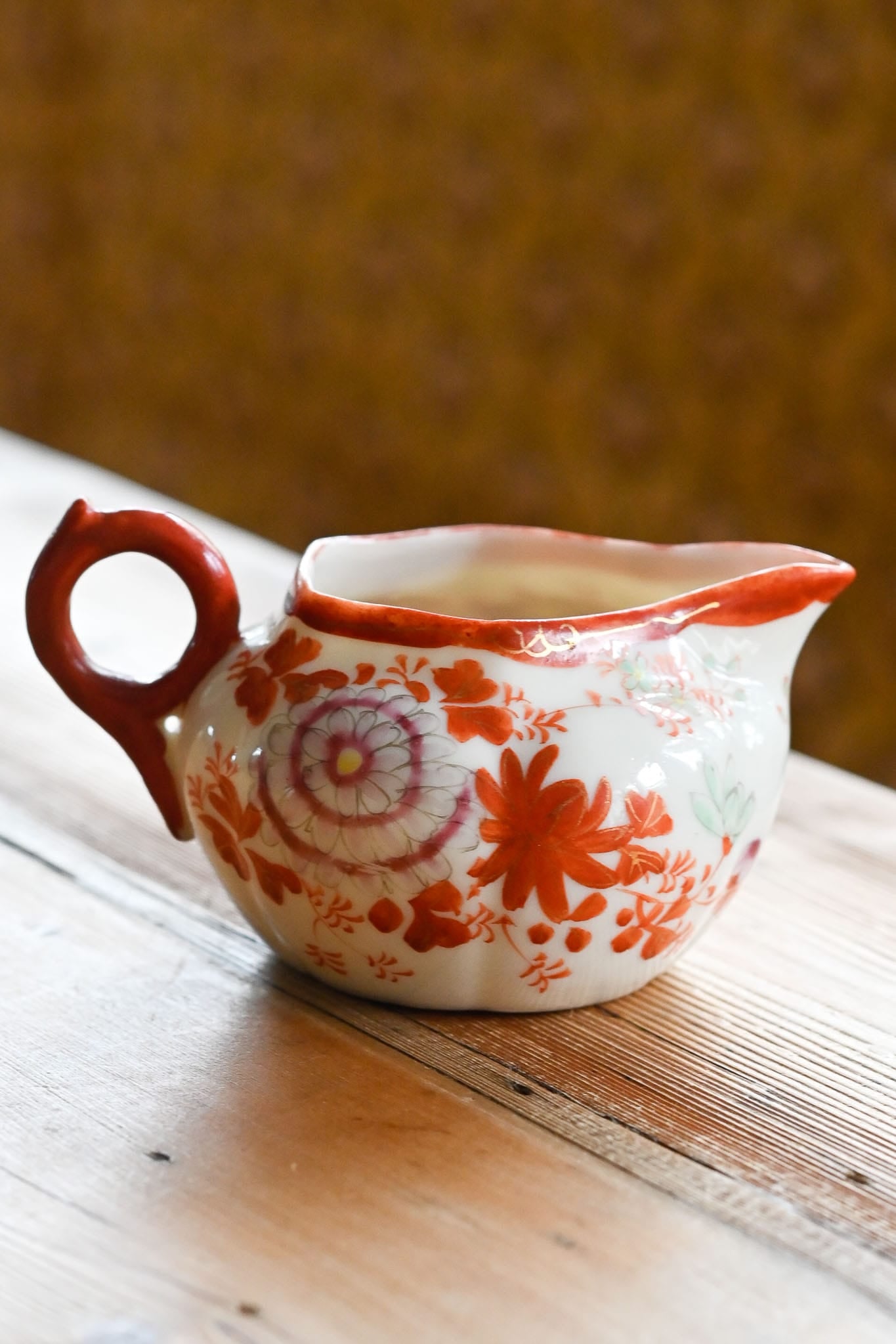 Vintage hand painted Japanese porcelain jug