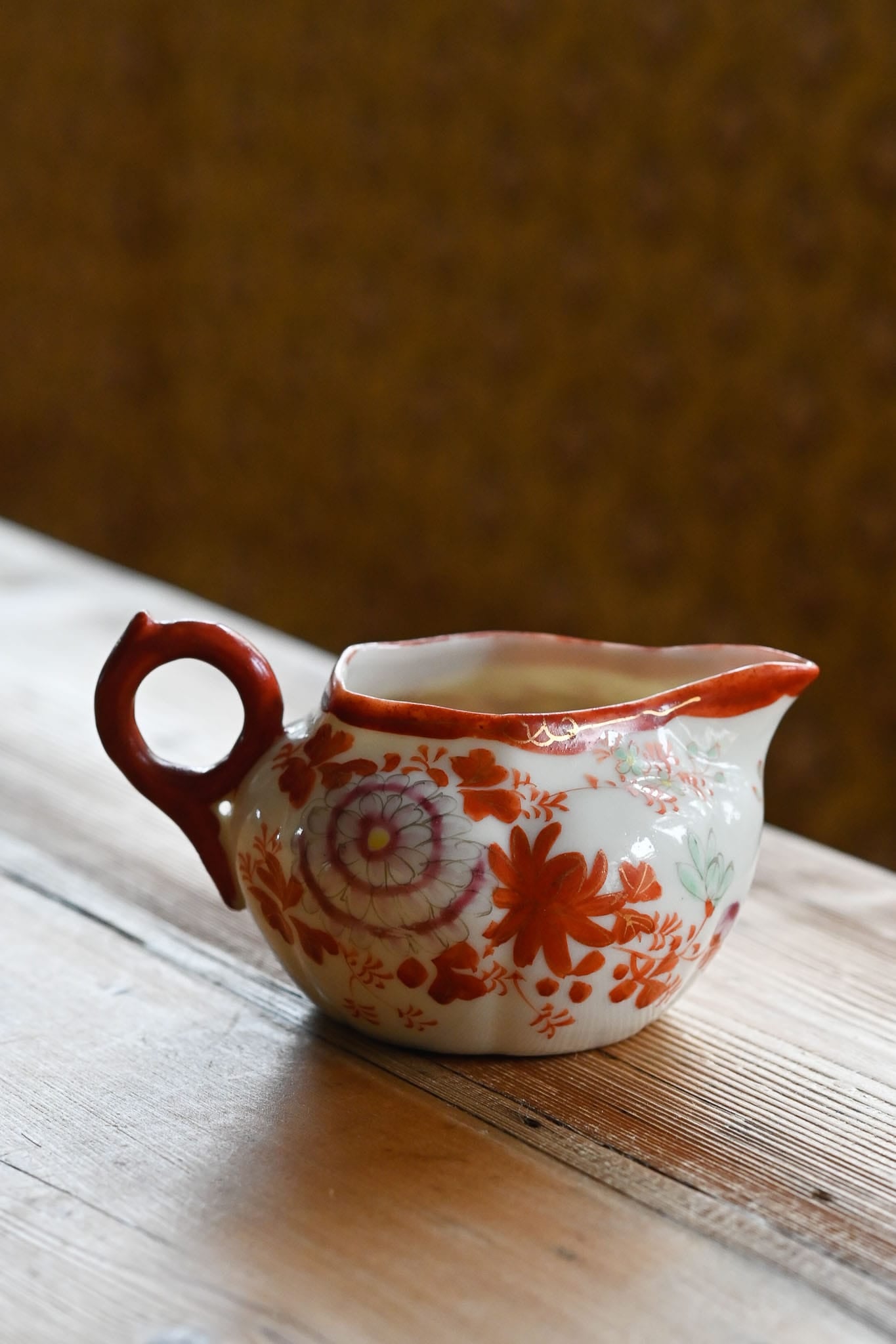 Vintage hand painted Japanese porcelain jug