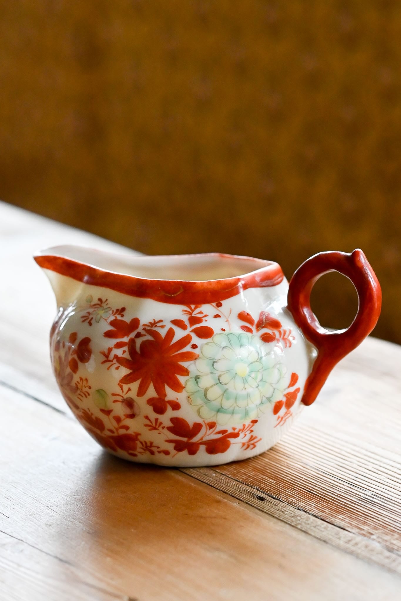 Vintage hand painted Japanese porcelain jug