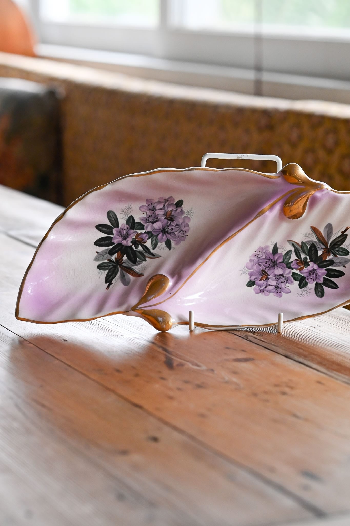 Vintage 1950s mid century divided serving dish
