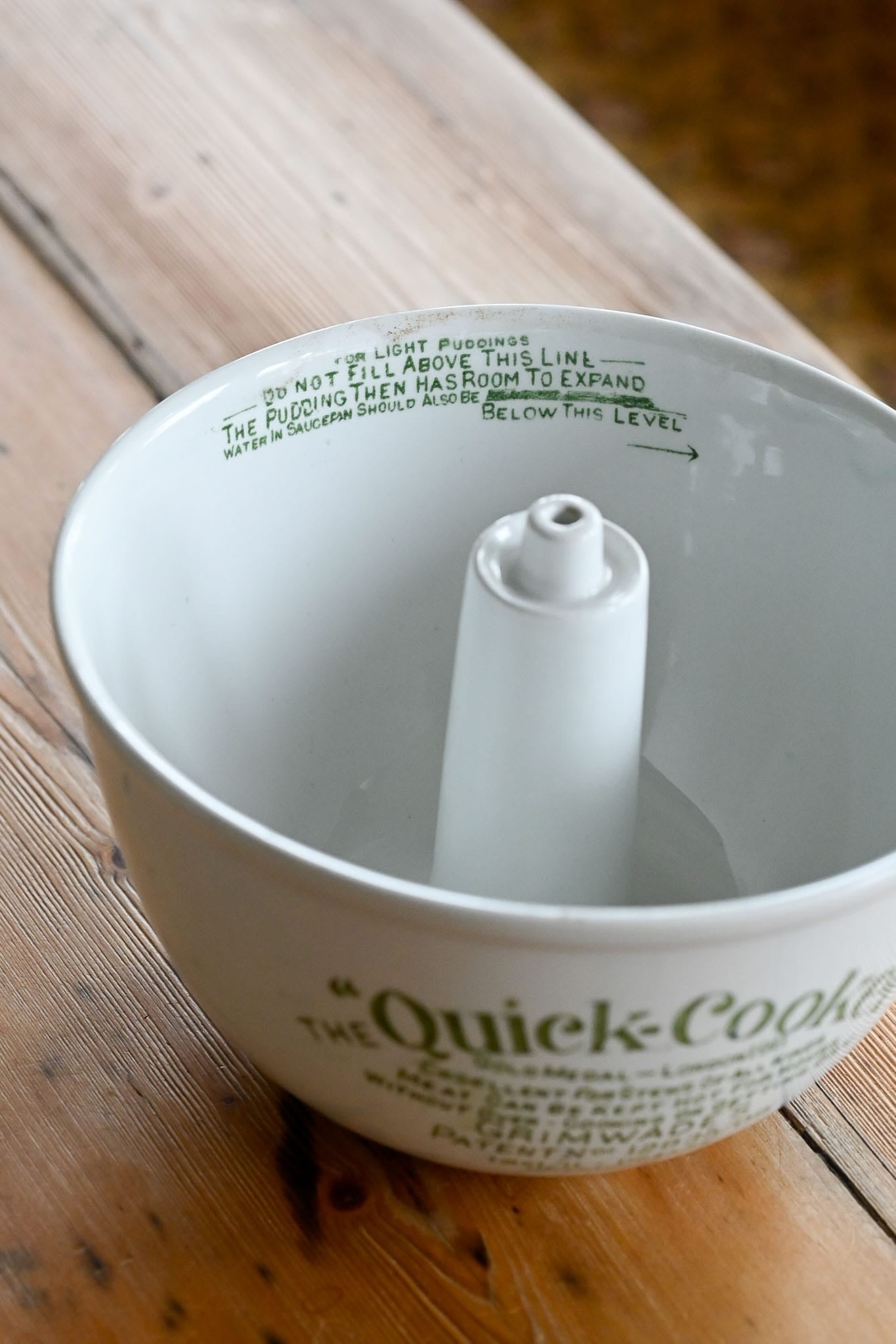 The Grimwades Quick-Cooker vintage ceramic pudding bowl