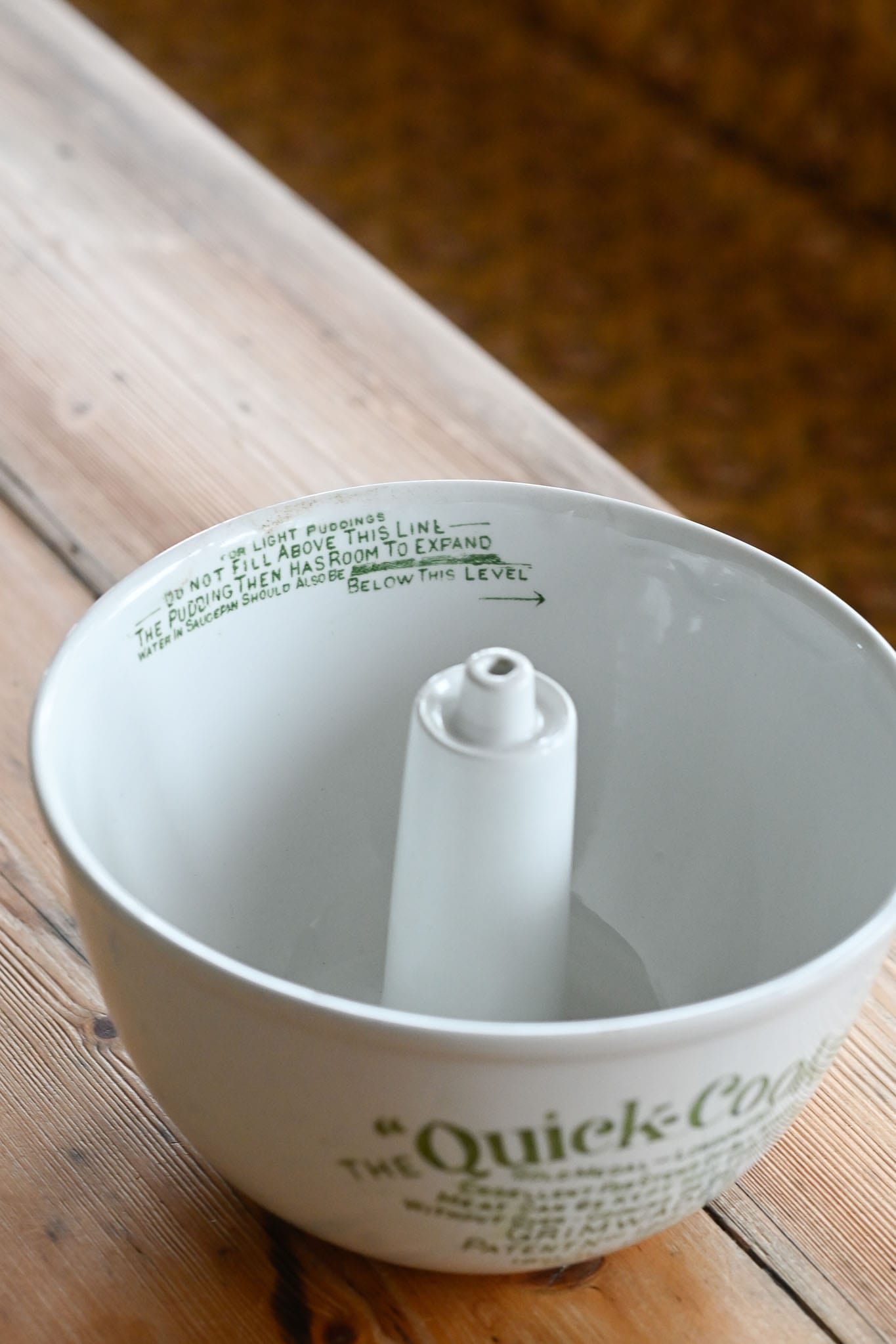 The Grimwades Quick-Cooker vintage ceramic pudding bowl