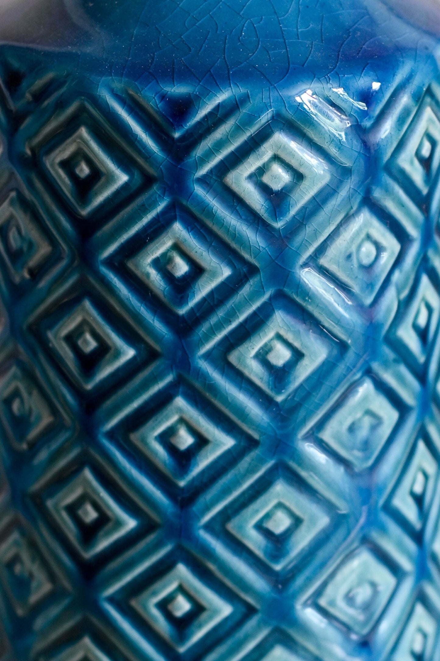 Vintage Bitossi-esque handmade pottery vase