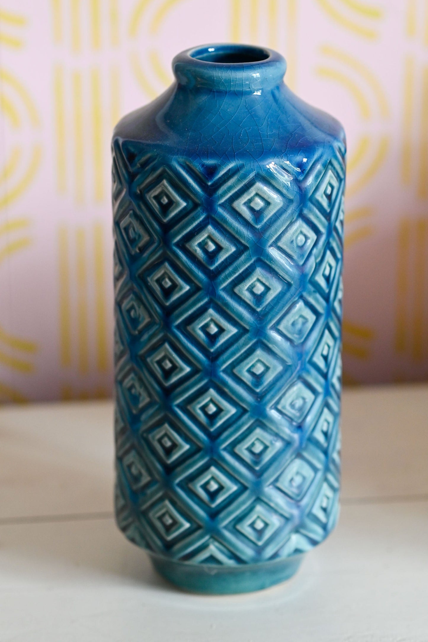 Vintage Bitossi-esque handmade pottery vase