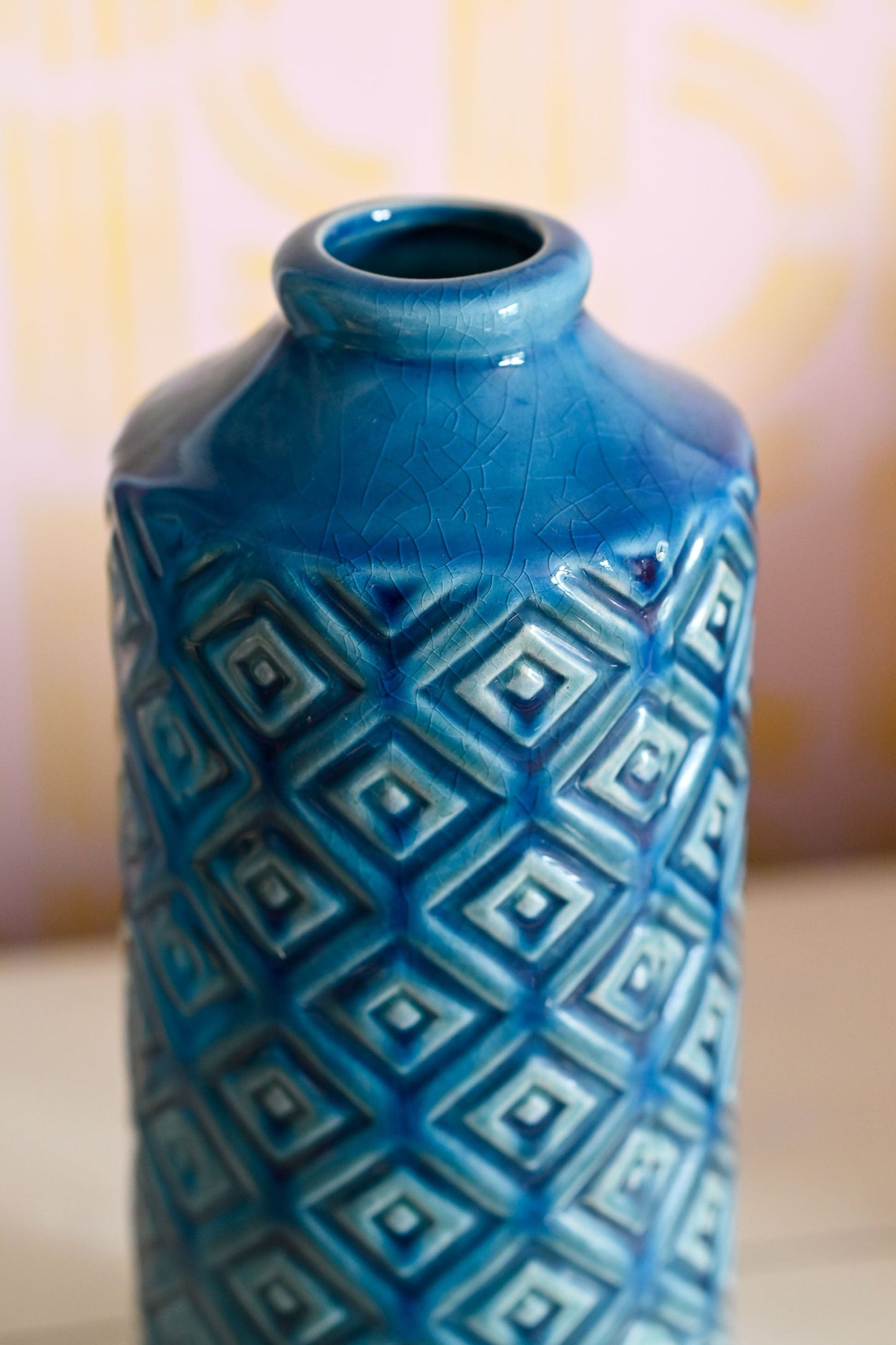 Vintage Bitossi-esque handmade pottery vase