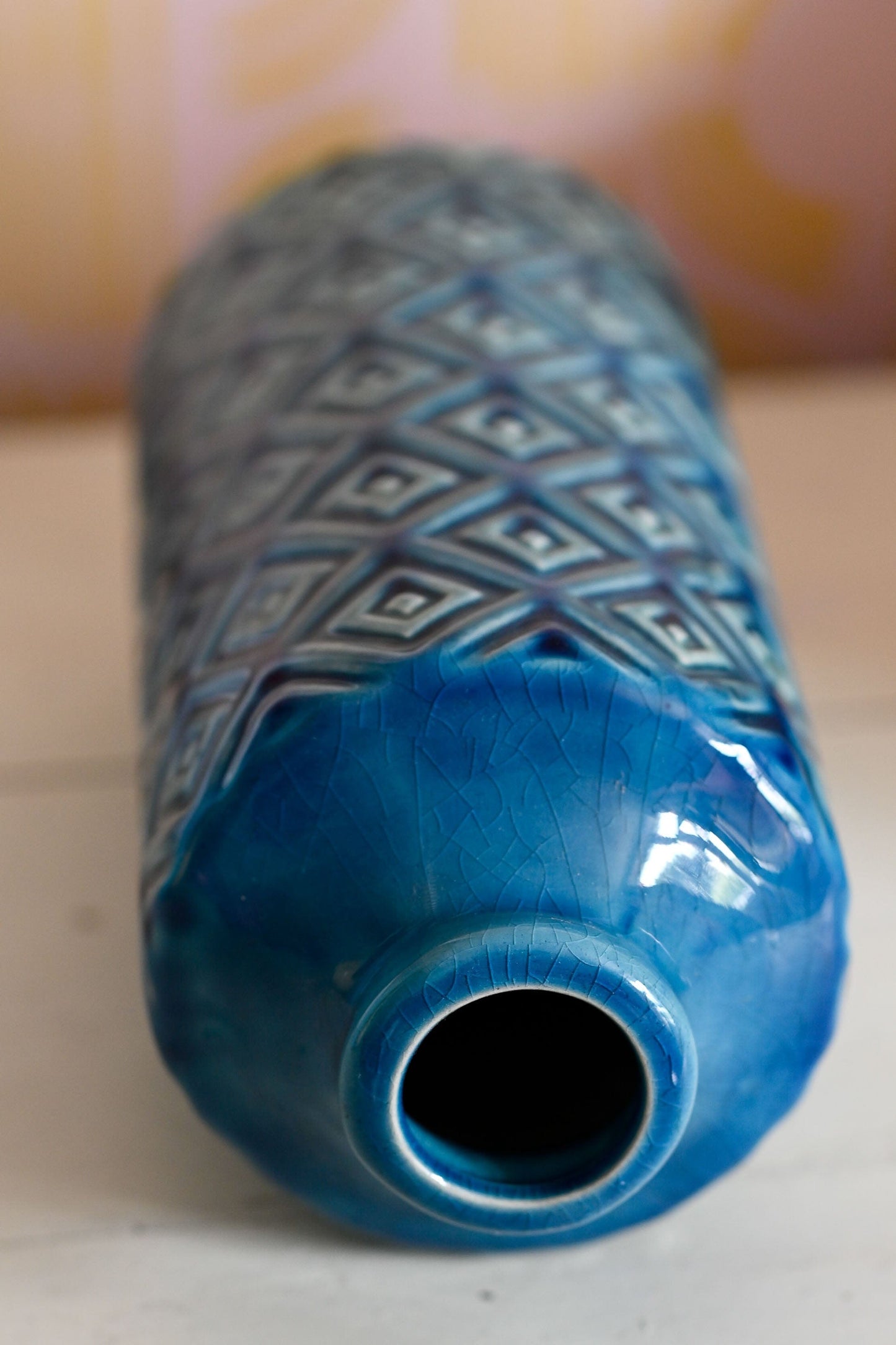 Vintage Bitossi-esque handmade pottery vase