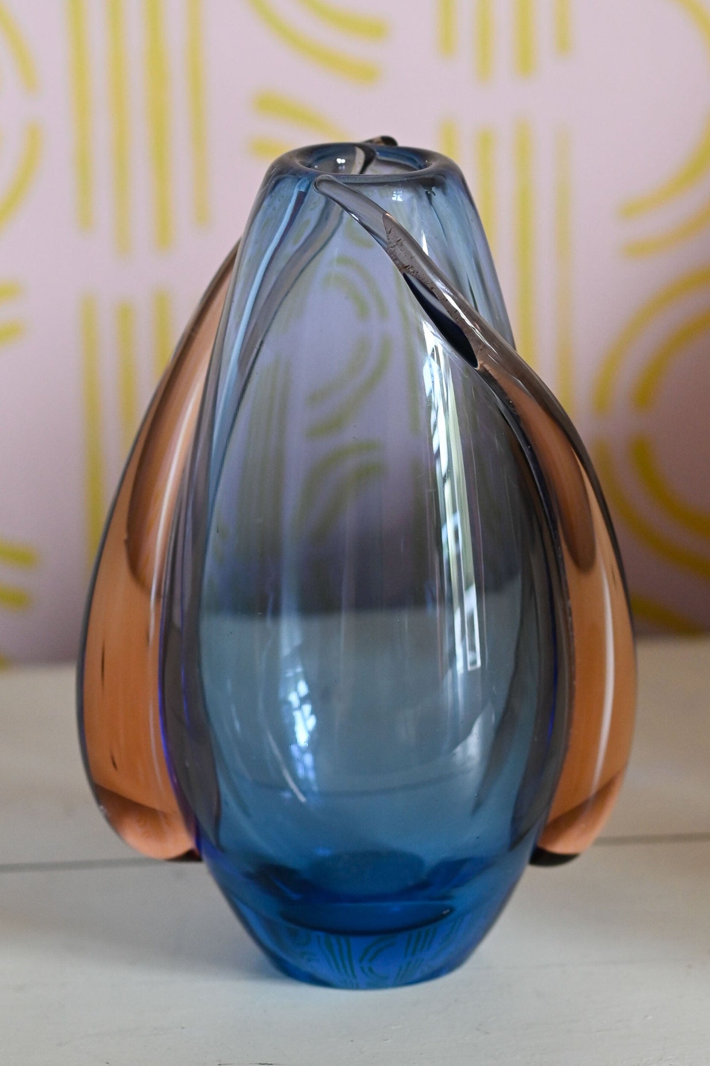 Vintage Hana Machovska art glass vase