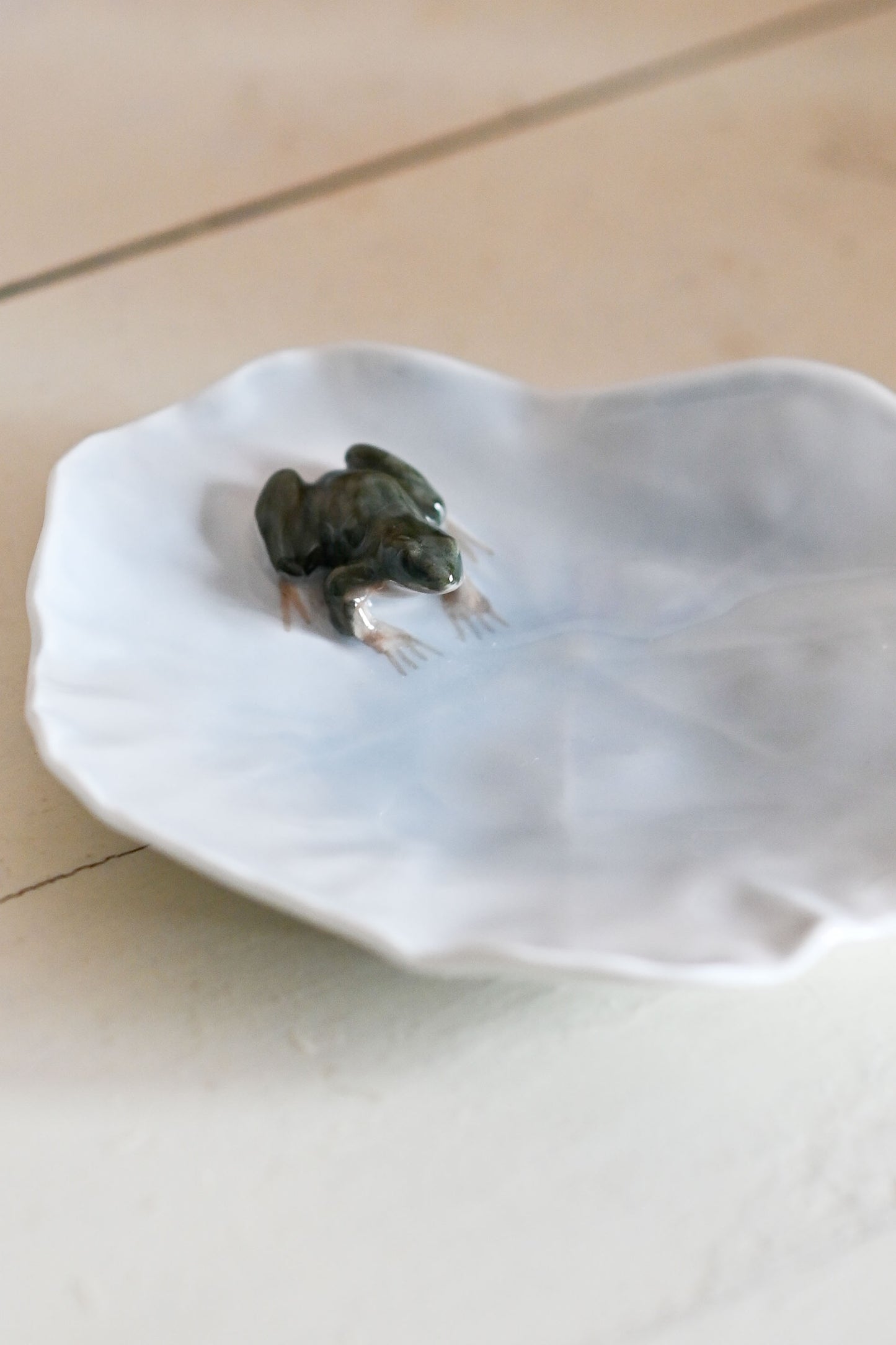 Vintage Royal Copenhagen small ceramic dish with frog