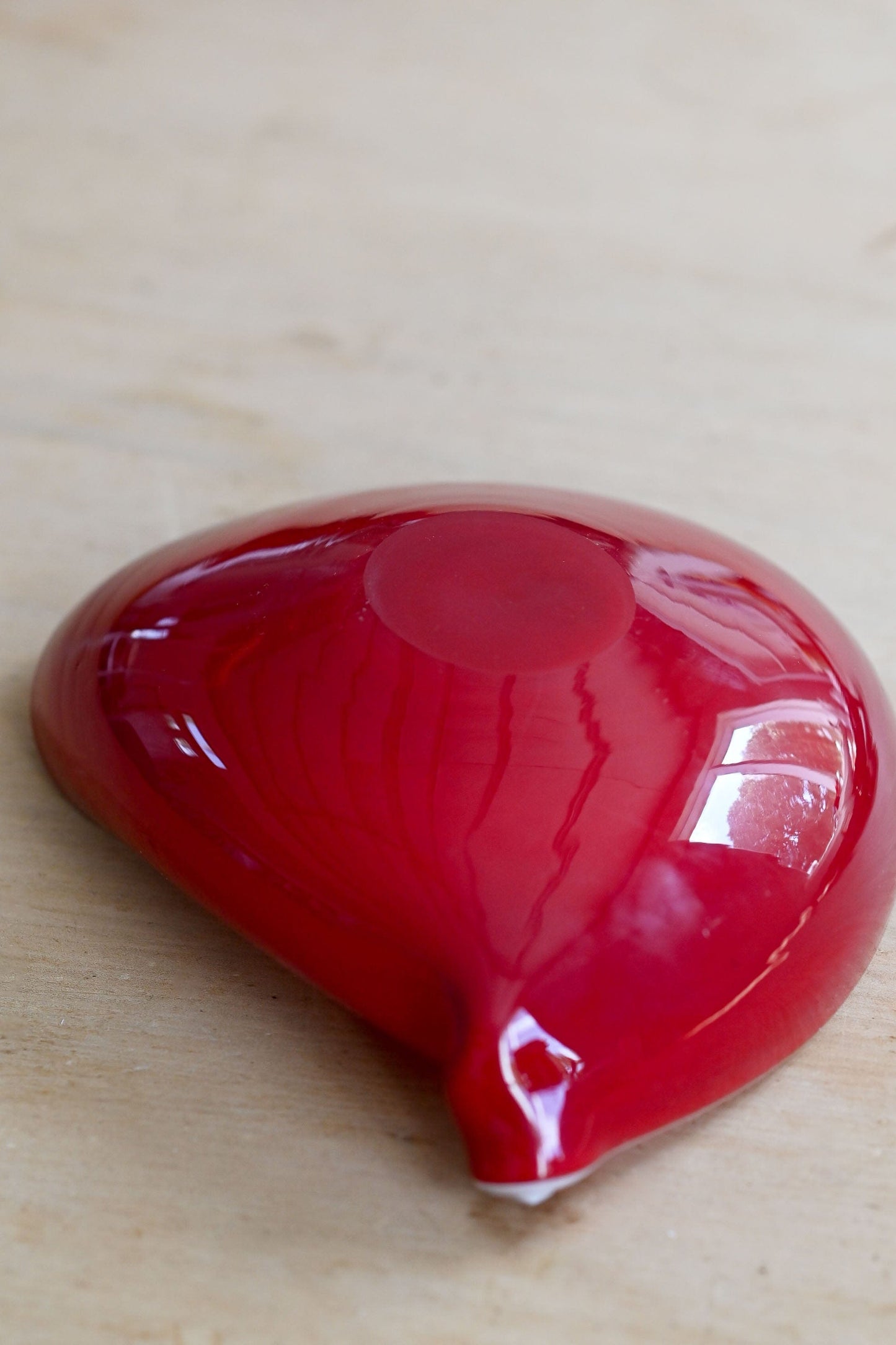 Vintage Murano cased glass bowls with gold flecks