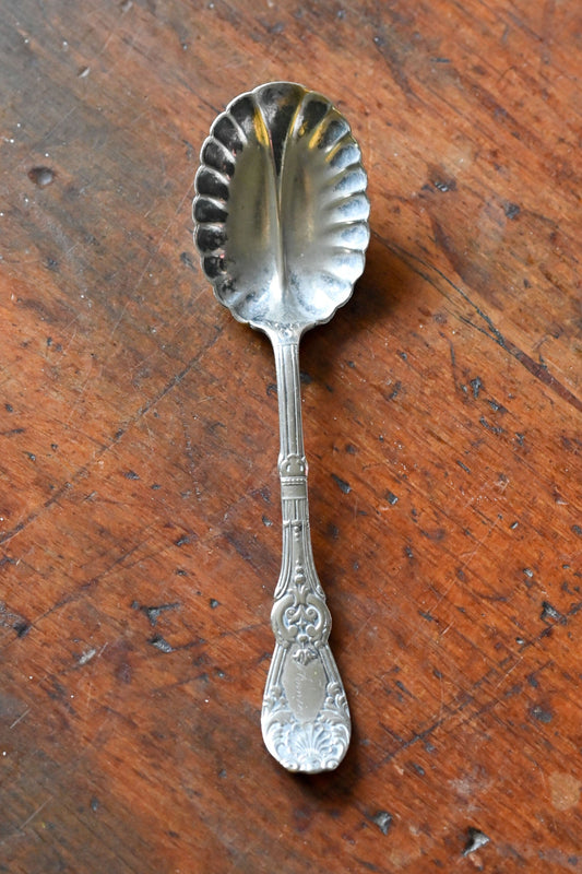 Antique Rogers & Sons tuxedo spoon with Annie engraving