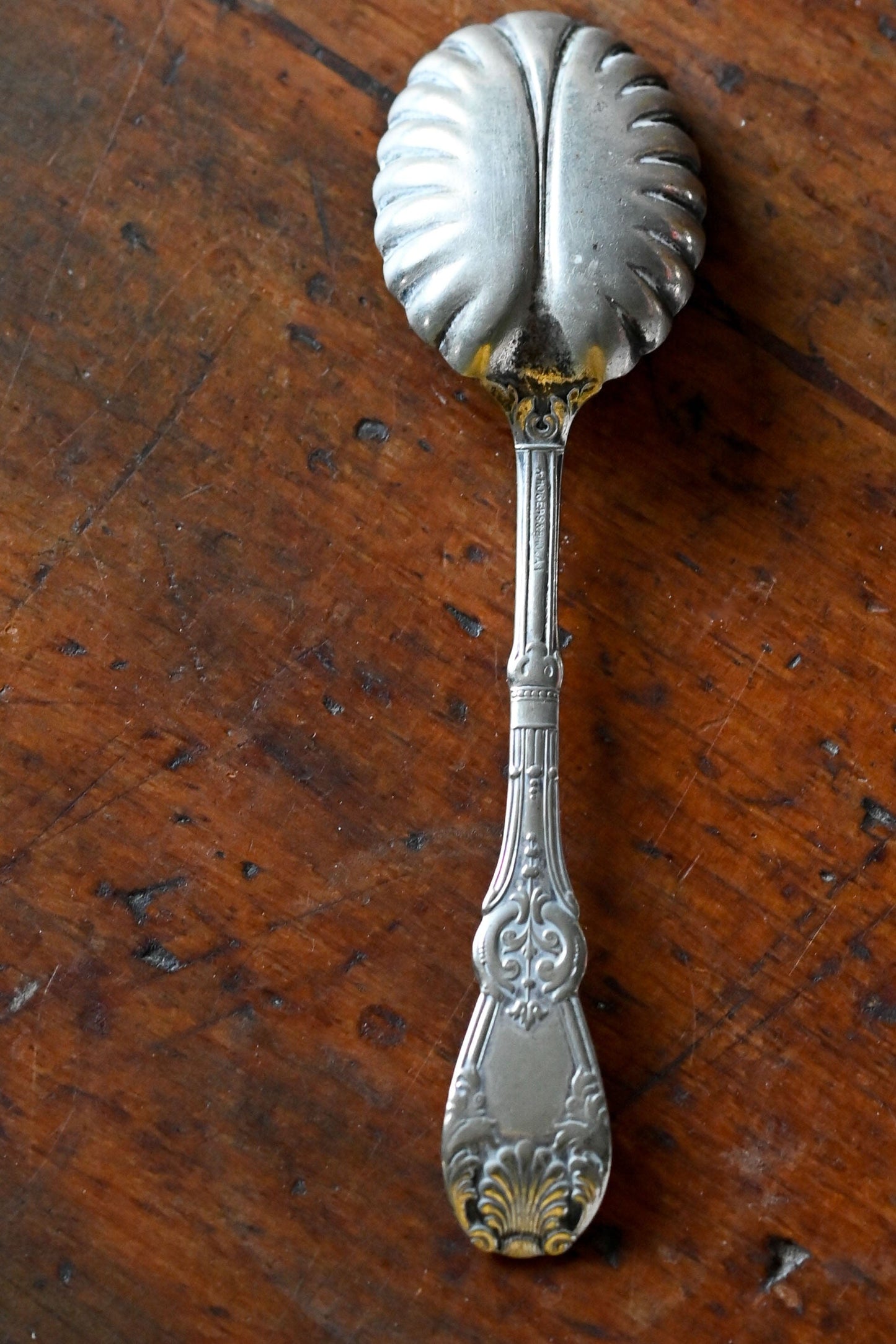 Antique Rogers & Sons tuxedo spoon with Annie engraving