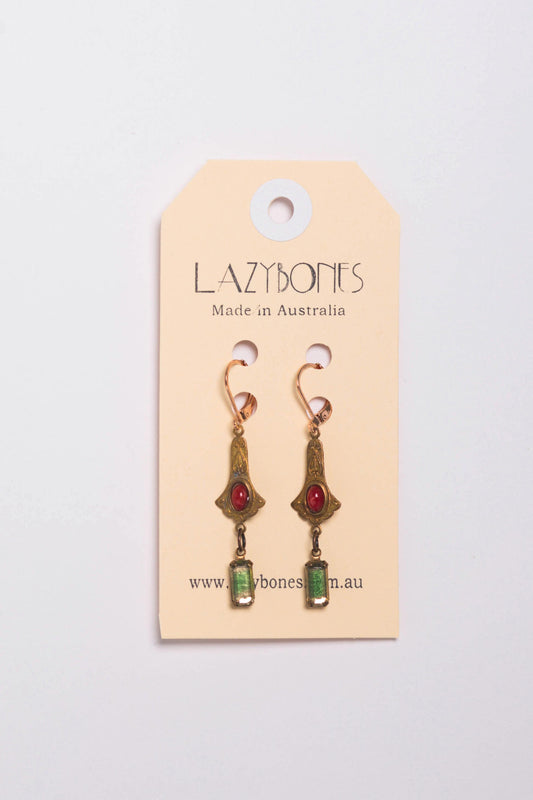 Vintage nouveau earrings