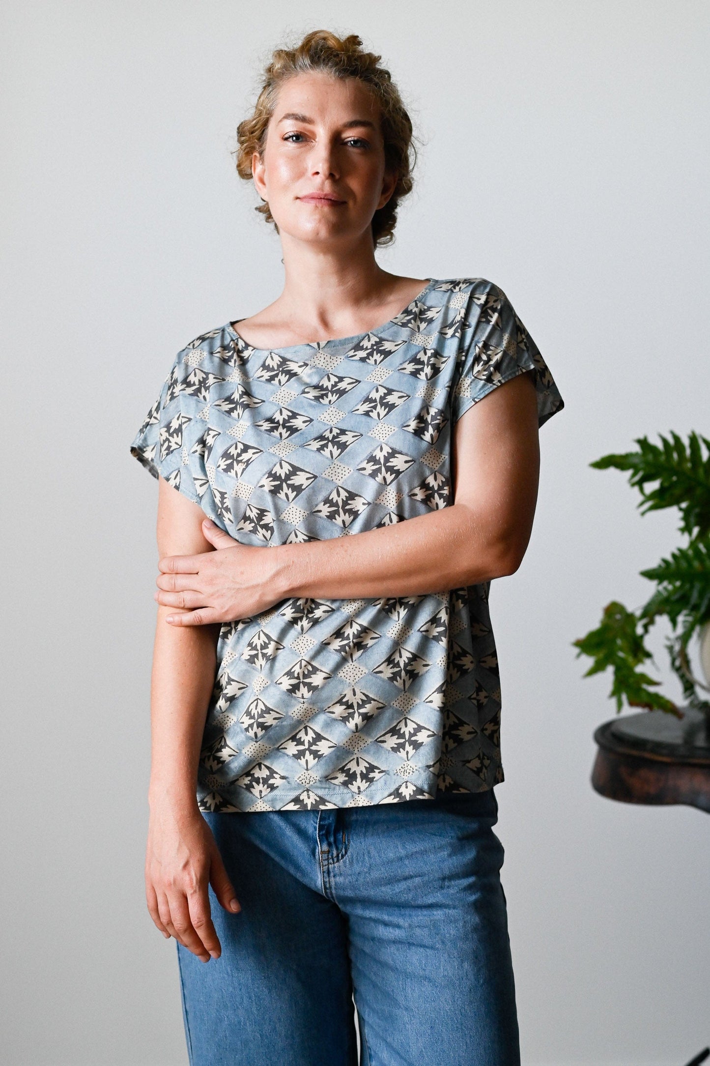 Eleanor tee Diamond in organic cotton