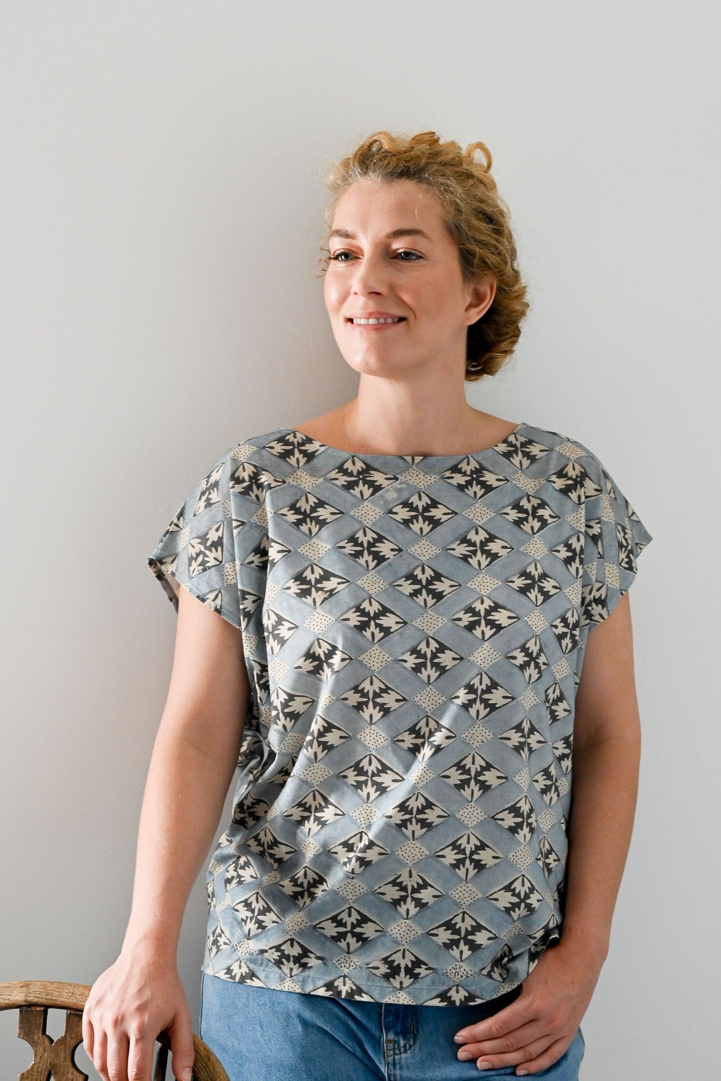 Eleanor tee Diamond in organic cotton