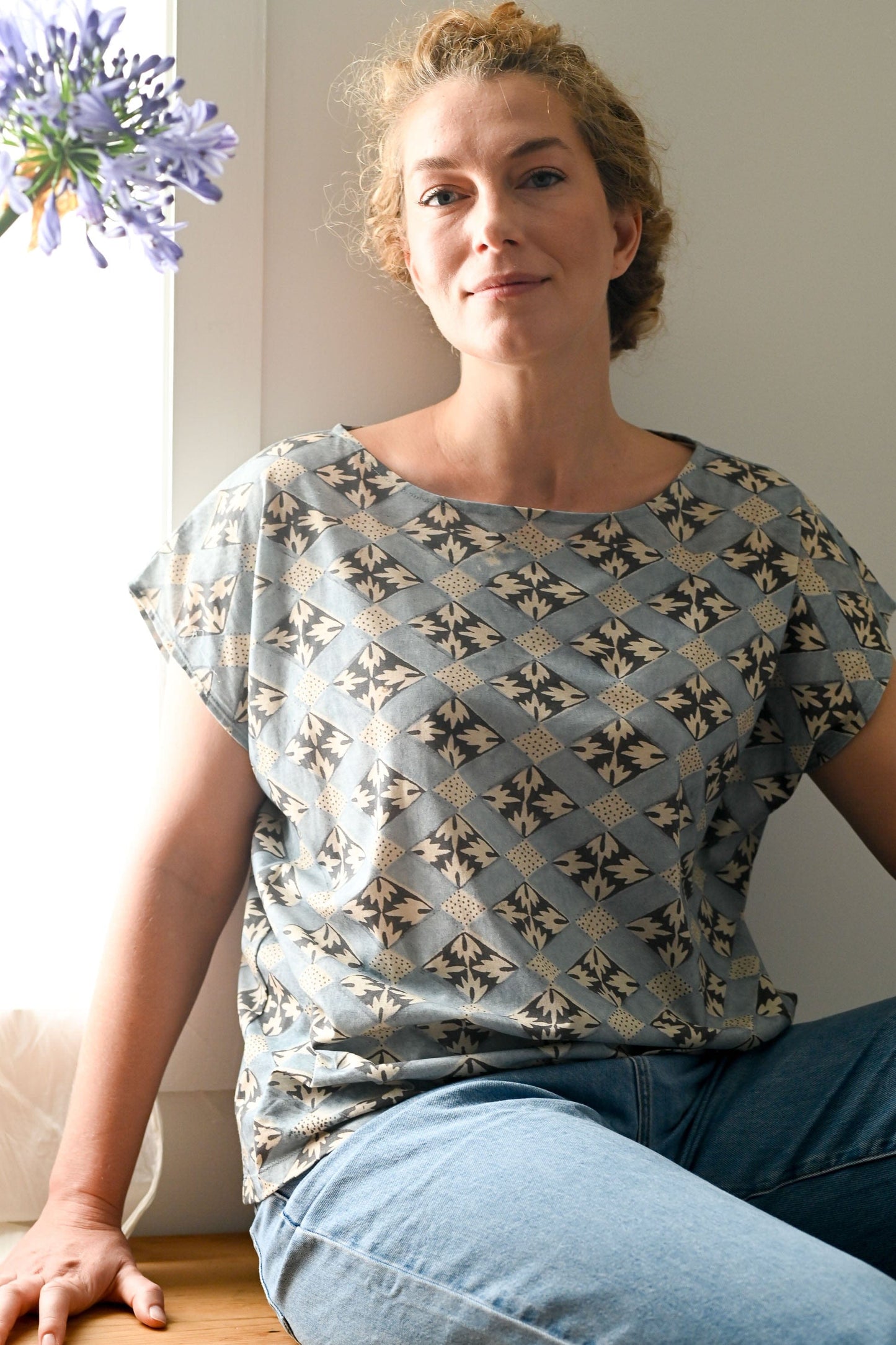 Eleanor tee Diamond in organic cotton