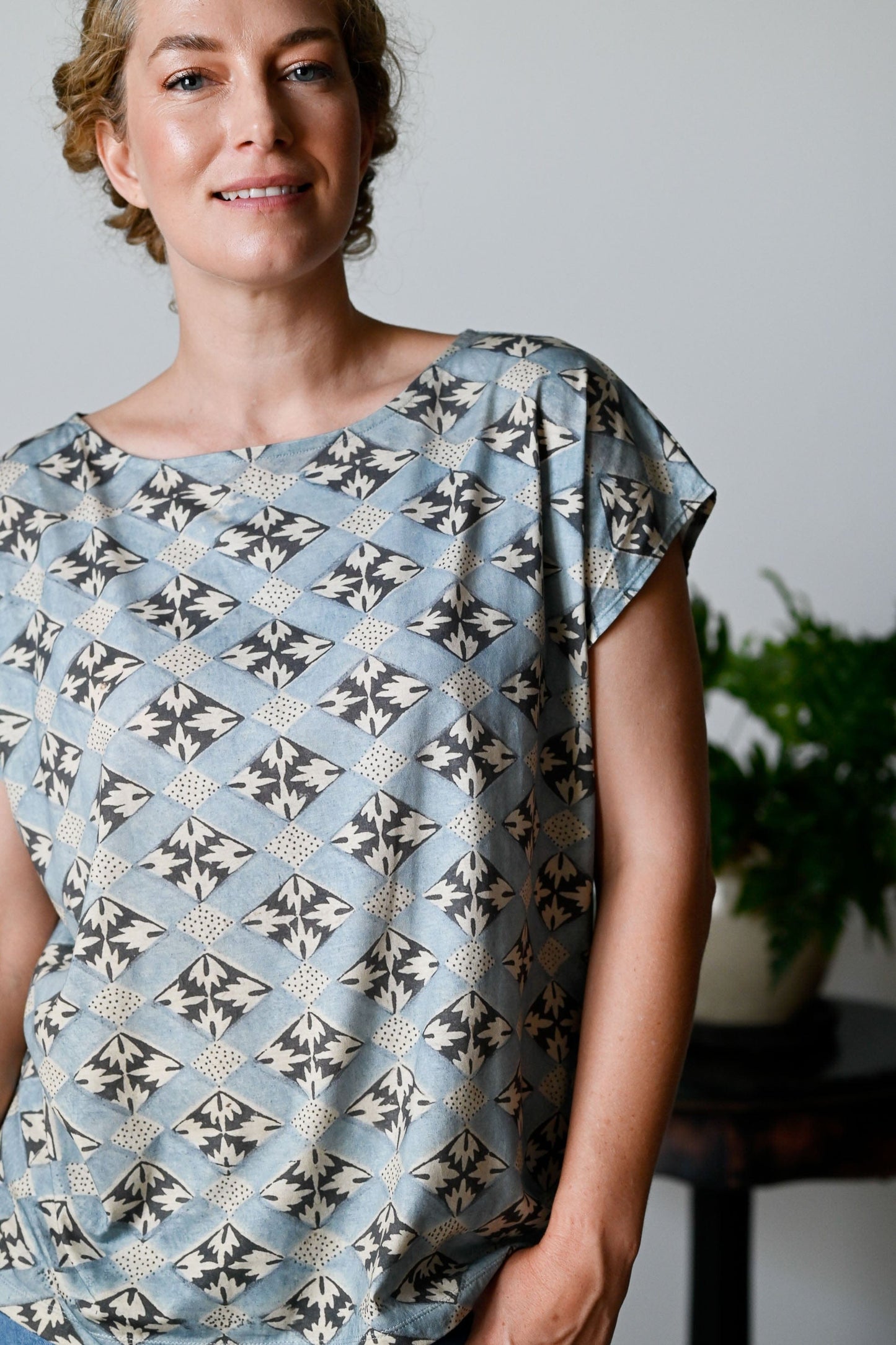 Eleanor tee Diamond in organic cotton