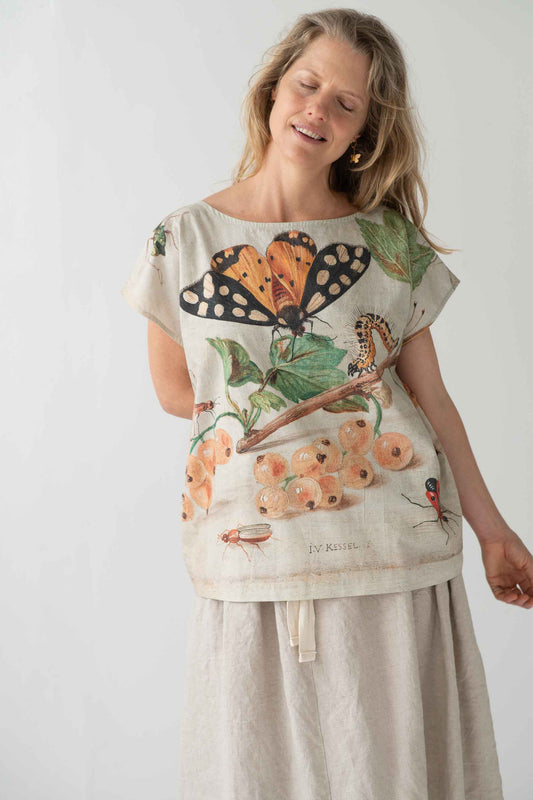 Eleanor Top in Insects print