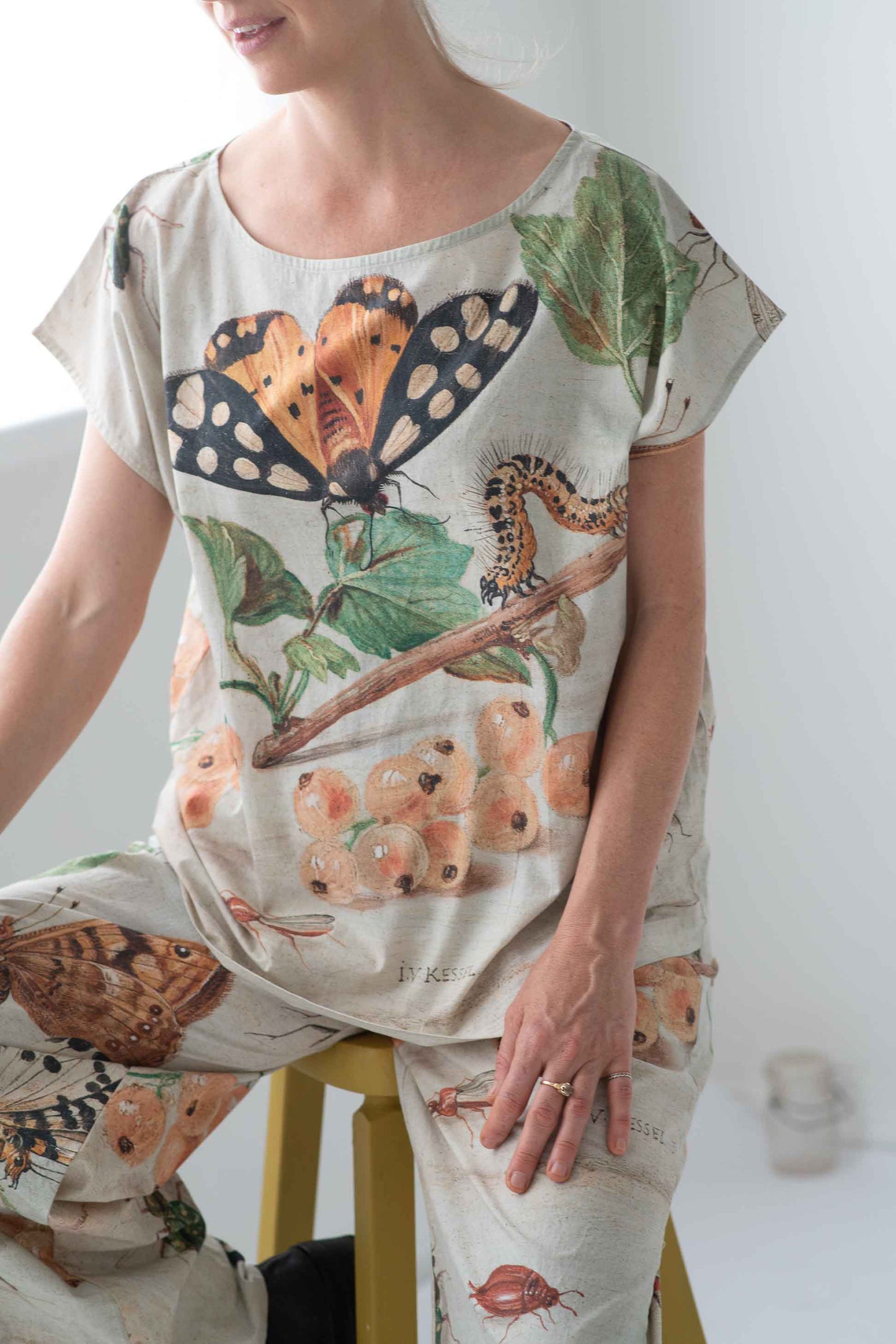Eleanor Top in Insects print
