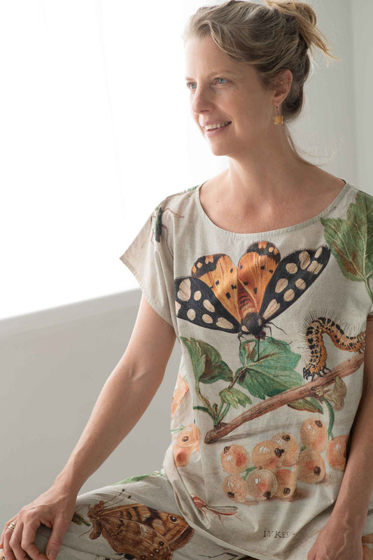 Eleanor Top in Insects print