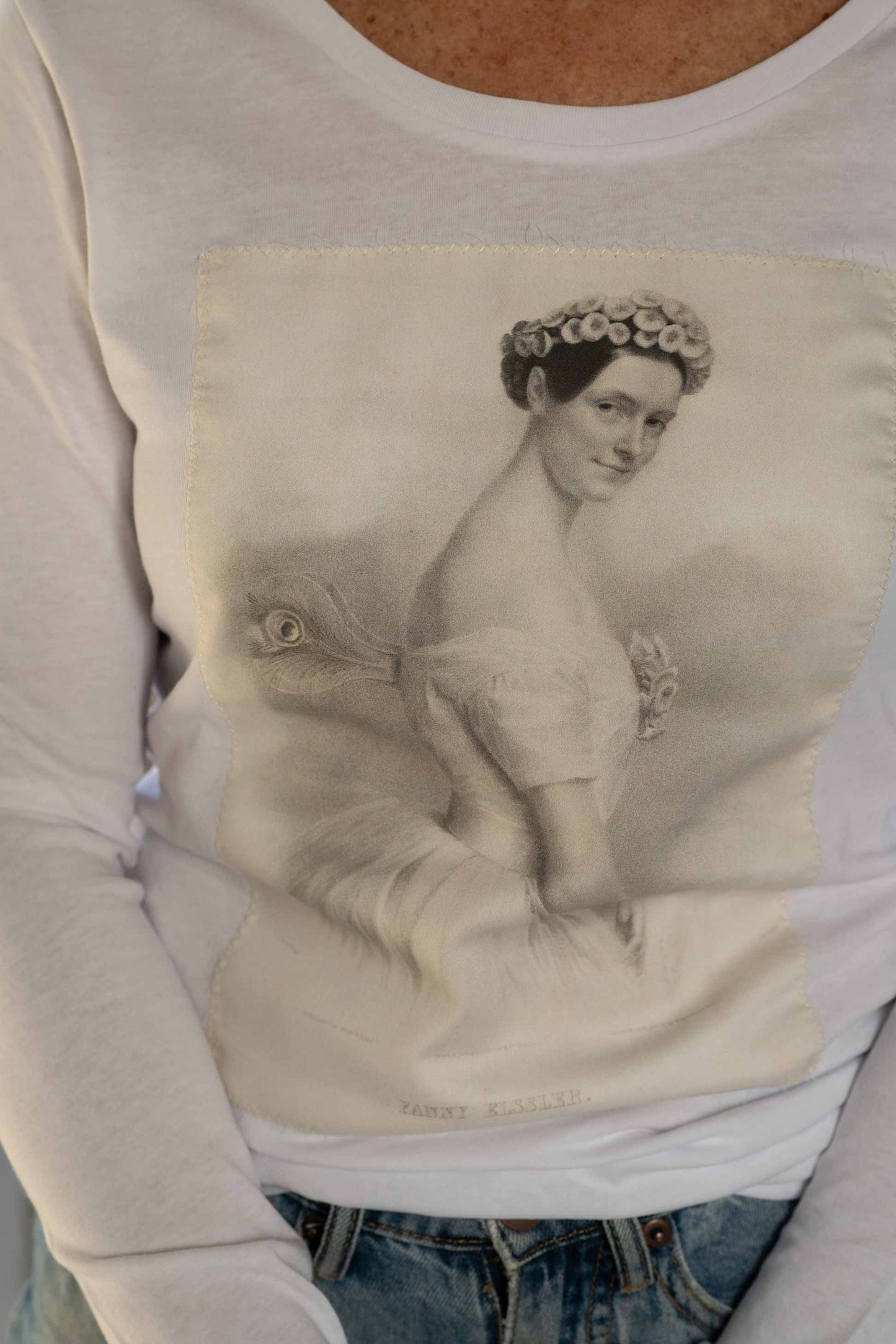 L/S tee Fanny Elssler White