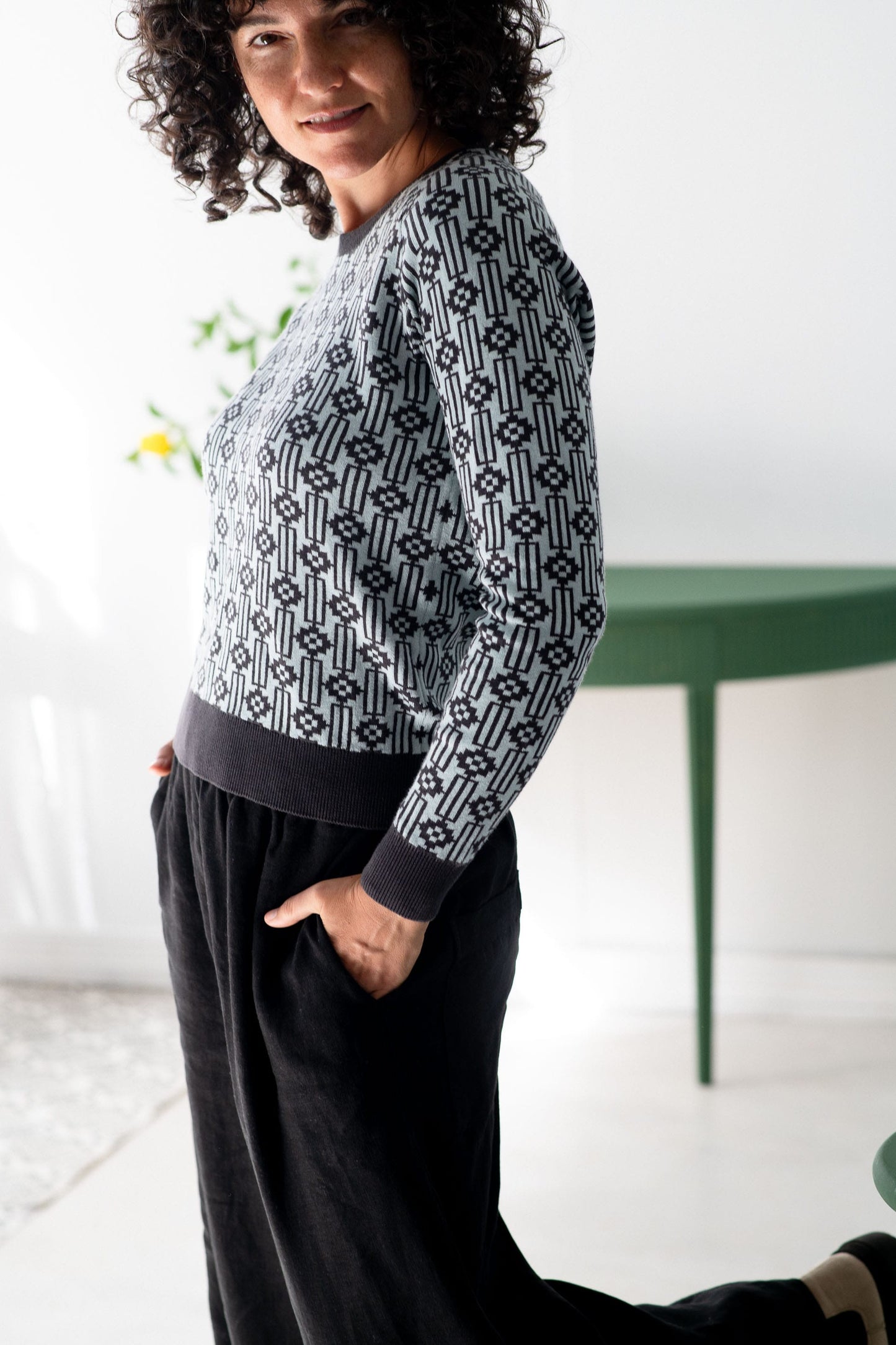Gwen Jumper Deco in organic cotton