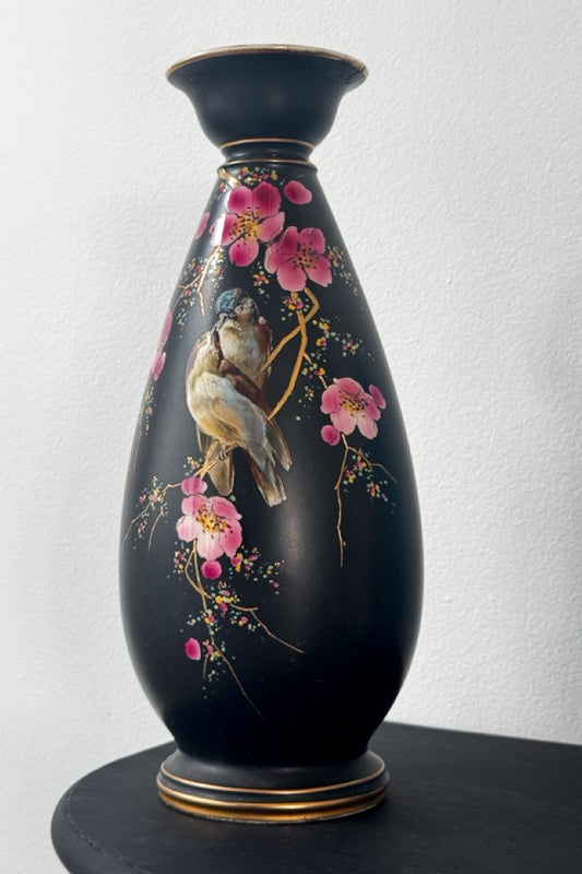 Vintage Rare Art Deco 35cm high Athens vase with birds