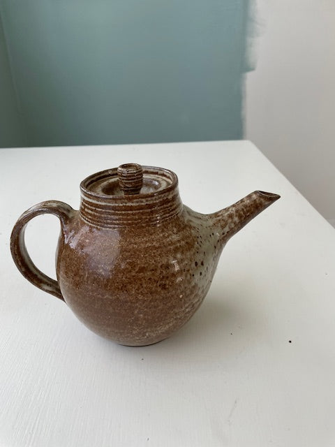 Vintage 70s pottery teapot