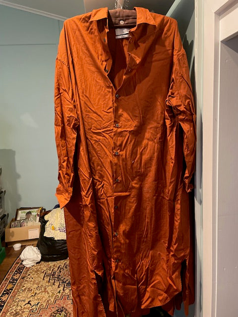 Rust Graphpaper dress