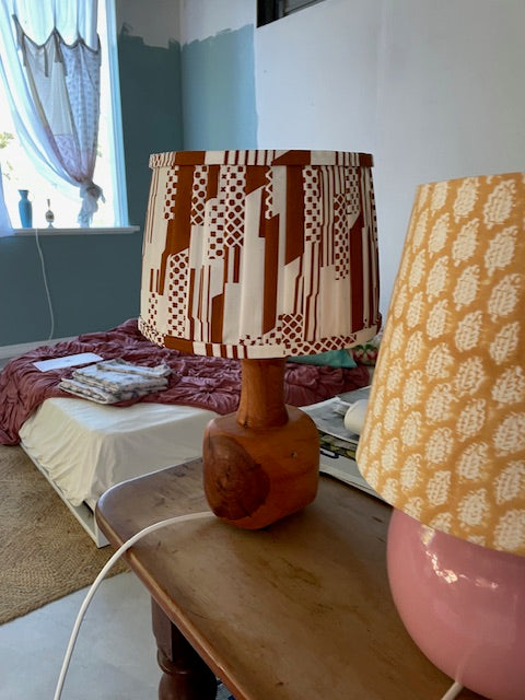 Vintage timber lamp