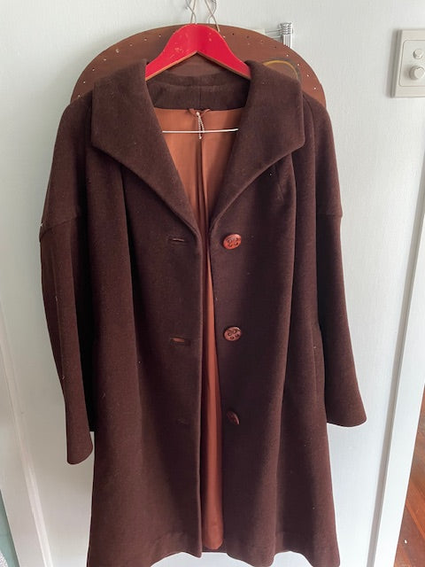 Vintage brown winter coat