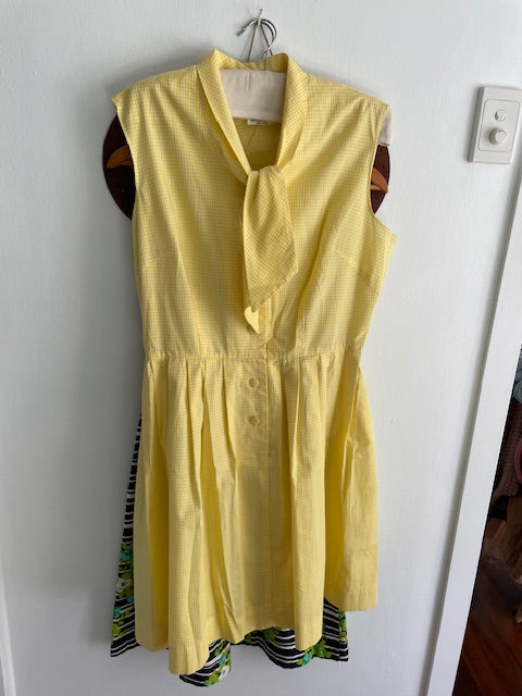 Vintage 50s yellow dress