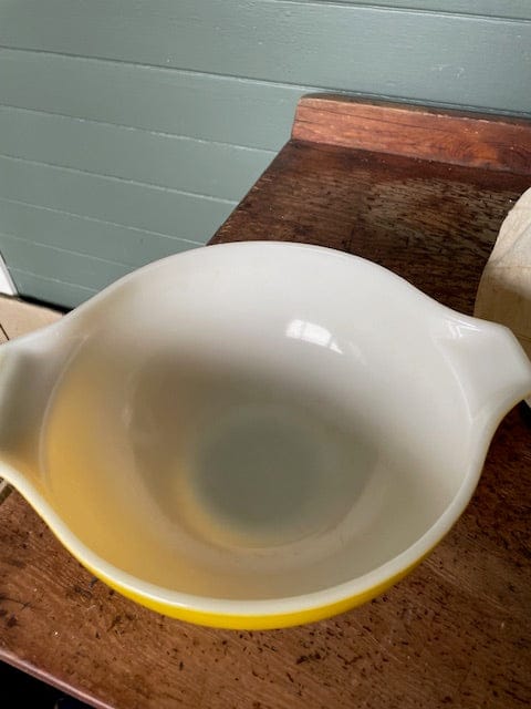 Vintage large yellow Pyrex mixing bowl