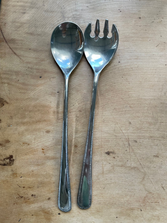 Vintage salad servers