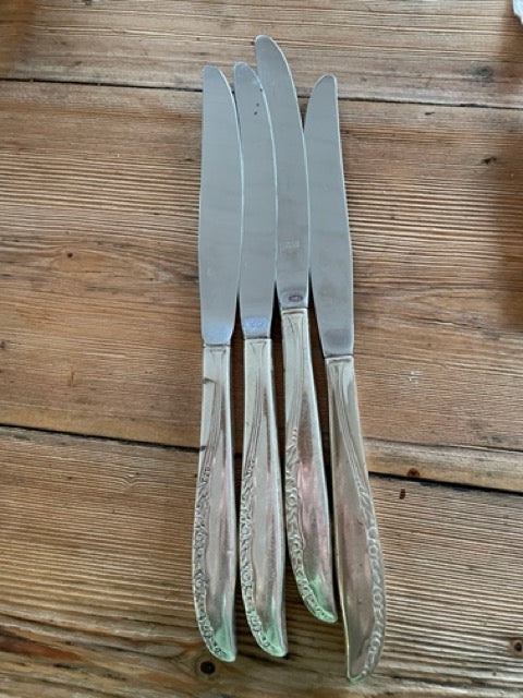 Vintage 1948 Oneida Rogers knives set of 4