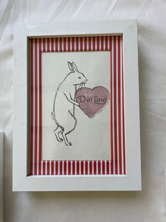Vintage print rabbit darling