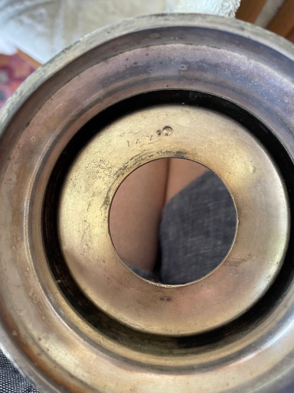 simpson hall miller quadruple plate pickle jar