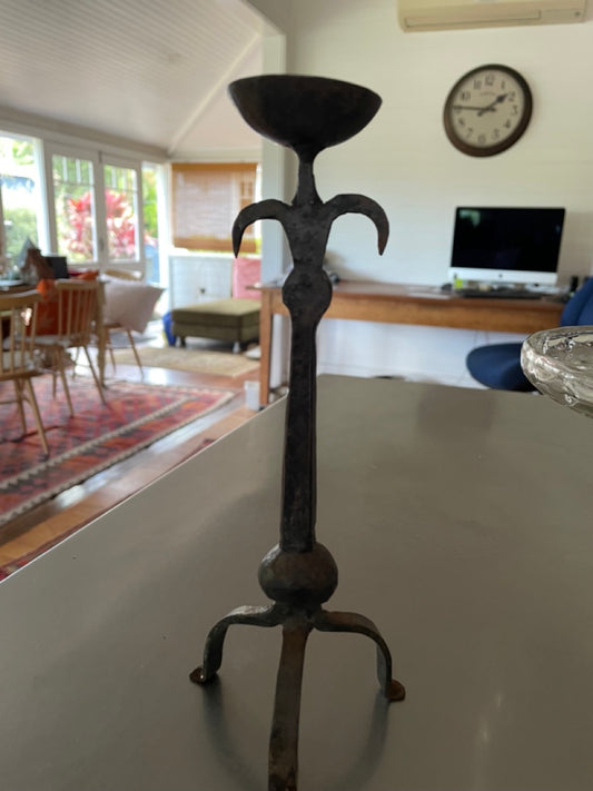 Vintage iron candle stick